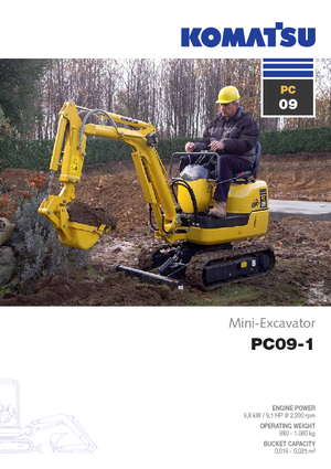 Mini excavatoare Komatsu PC09-1 STD