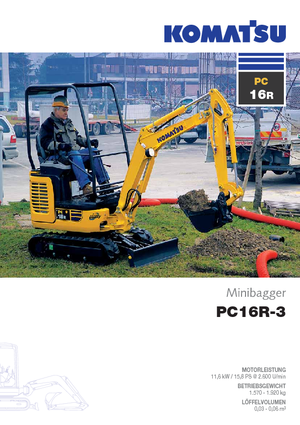 Mini excavatoare Komatsu PC16R-3HS