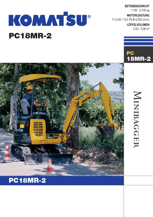 Mini excavatoare Komatsu PC18MR-2