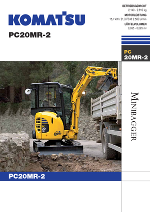 Mini excavatoare Komatsu PC20MR-2