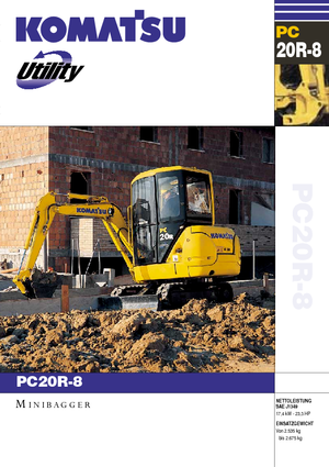 Mini excavatoare Komatsu PC20R-8