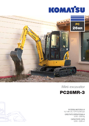 Mini excavatoare Komatsu PC26MR-3