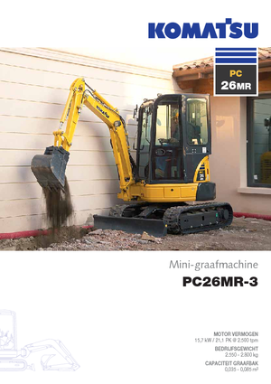 Mini excavatoare Komatsu PC26MR-3