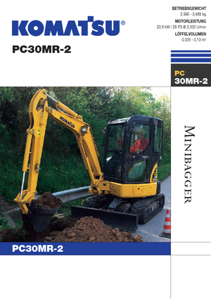 Mini excavatoare Komatsu PC30MR-2