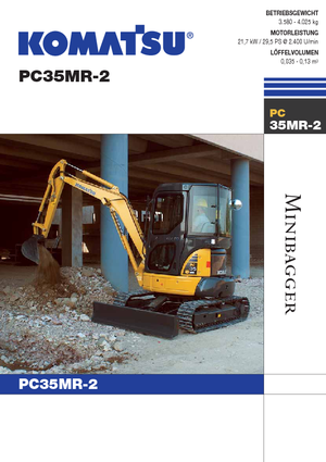 Mini excavatoare Komatsu PC35MR-2