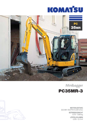 Mini excavatoare Komatsu PC35MR-3