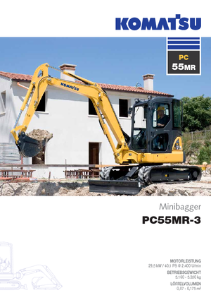 Mini excavatoare Komatsu PC55MR-3