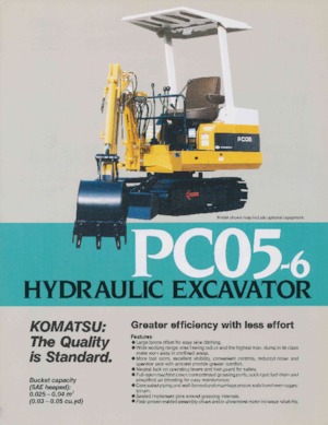 Mini excavatoare Komatsu PC05-6