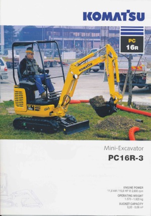 Mini excavatoare Komatsu PC16R-3