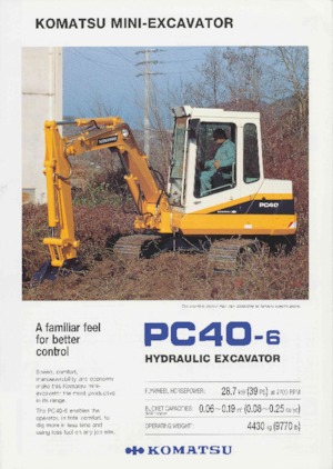 Mini excavatoare Komatsu PC40-6