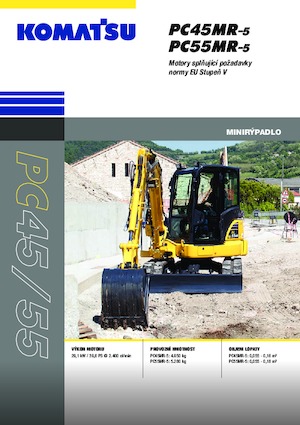Mini excavatoare Komatsu PC55MR-5E0