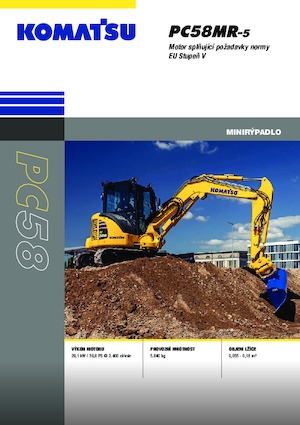 Mini excavatoare Komatsu PC58MR-5E0