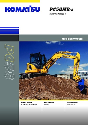 Mini excavatoare Komatsu PC58MR-5E0