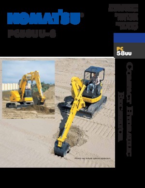 Mini excavatoare Komatsu PC58UU-3