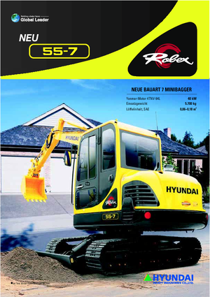 Mini excavatoare Hyundai R 55-7