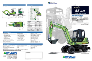 Mini excavatoare Hyundai R 55 W-3