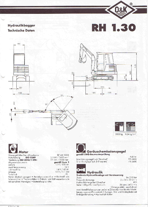 Mini excavatoare O&K RH 1.30