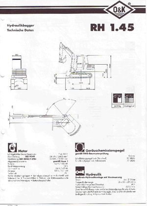 Mini excavatoare O&K RH 1.45