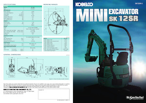 Mini excavatoare Kobelco SK 12 SR 3