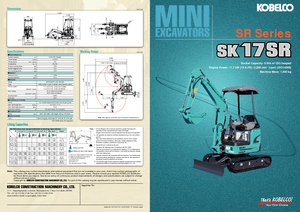 Mini excavatoare Kobelco SK 17 SR 3