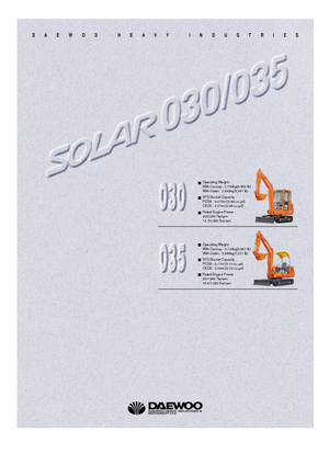 Mini excavatoare Doosan Solar 030