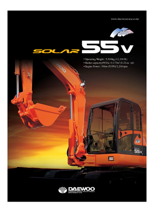 Mini excavatoare Doosan Solar 55 V plus