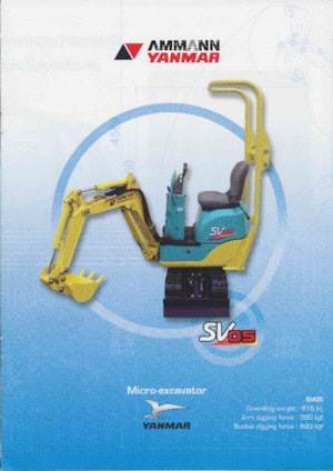 Mini excavatoare Yanmar SV 05