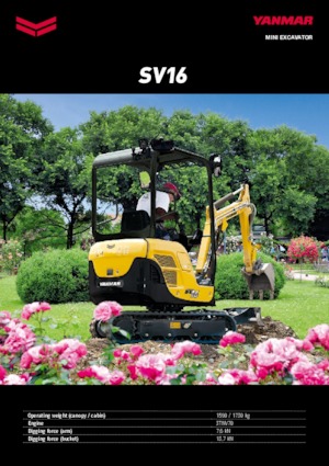 Mini excavatoare Yanmar SV 16 PR 02