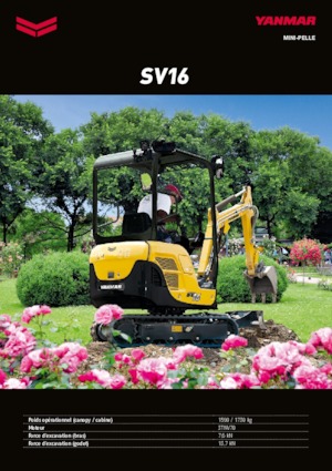 Mini excavatoare Yanmar SV 16 PR 02