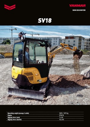 Mini excavatoare Yanmar SV 18 CR