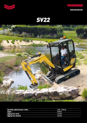 Mini excavatoare Yanmar SV 22 CR