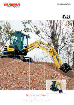 Mini excavatoare Yanmar SV 26 CR