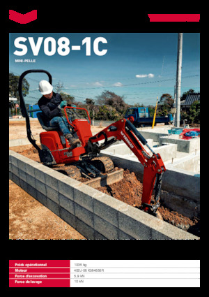 Mini excavatoare Yanmar SV08-1C