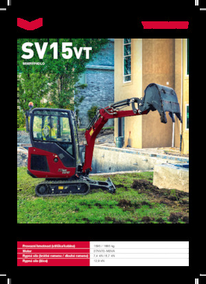 Mini excavatoare Yanmar SV15VT