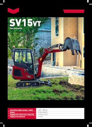 Mini excavatoare Yanmar SV15VT