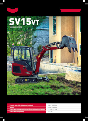 Mini excavatoare Yanmar SV15VT