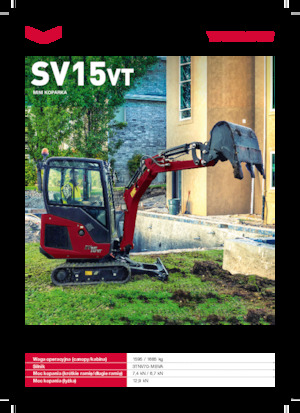 Mini excavatoare Yanmar SV15VT