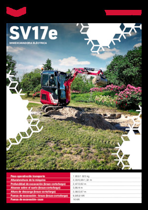 Excavatoare pe Șenile Electrice Yanmar SV17e