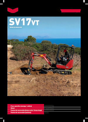 Mini excavatoare Yanmar SV17VT