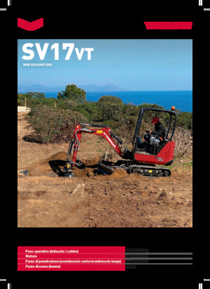 Mini excavatoare Yanmar SV17VT