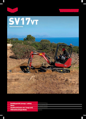 Mini excavatoare Yanmar SV17VT