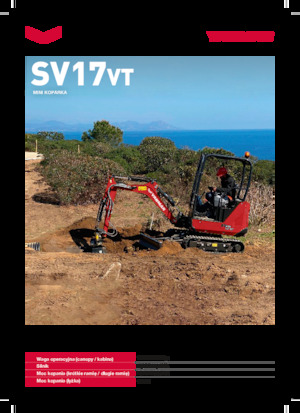 Mini excavatoare Yanmar SV17VT