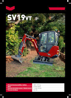 Mini excavatoare Yanmar SV19VT