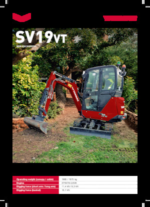 Mini excavatoare Yanmar SV19VT