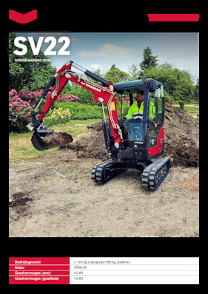 Mini excavatoare Yanmar SV22 