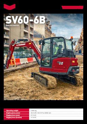 Mini excavatoare Yanmar SV60-6B