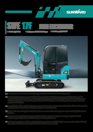 Mini excavatoare Sunward SWE17F