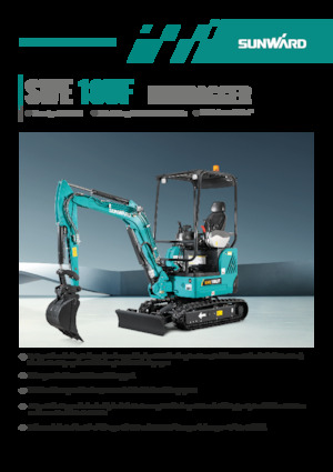 Mini excavatoare Sunward SWE18UF 