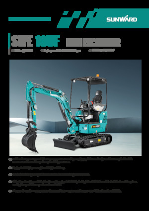 Mini excavatoare Sunward SWE18UF 