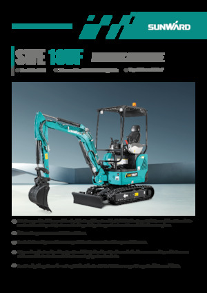 Mini excavatoare Sunward SWE18UF 